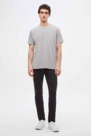 Ds Damat Slim Fit Gri %100 Pamuk T-Shirt 4HC141996753M