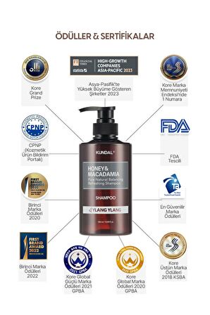 Kırılma Karşıtı, Besleyici Şampuan Kundal Honey & Macadamia Nature Shampoo 500ml (Ylang Ylang)