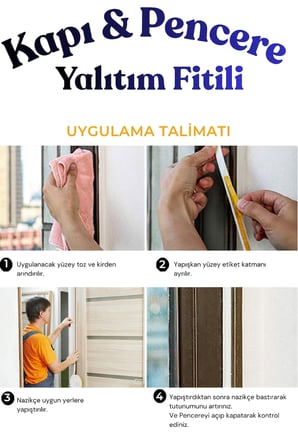 Beyaz 20 x 2= 40 Metre Kendinden Yapışkanlı Kapı Pencere Bandı Fitili Rüzgar Soğuk Önleyici Ses Isı Yalıtım Bandı D Tipi Kauçuk Sünger Şerit Çiftli Toz Engelleyici PVC Alüminyum Yalıtım Fitili