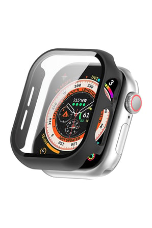 Watch Uyumlu 40mm Kasa ve Ekran Koruyucu Sert Pc Siyah