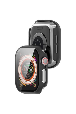 Watch Uyumlu 40mm Kasa ve Ekran Koruyucu Sert Pc Siyah