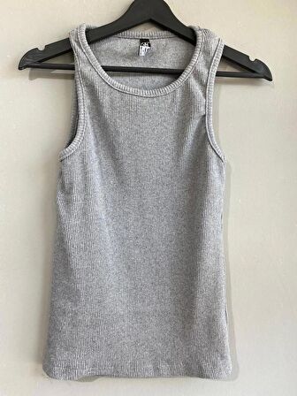 Unisex Likralı Fitilli Slim Fit Atlet