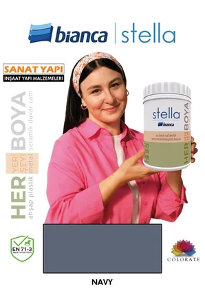 Stella Su Bazlı Boya Fayans-Mermer-Tezgah-Kapı-Dolap-İç Cephe-Dönüşüm-Mutfak-Banyo-Plastik-Ahşap