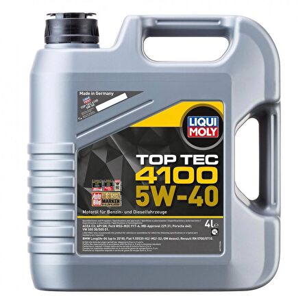 LIQUI MOLY TOP TEC 4100 5W-40 4L MOTOR YAĞI