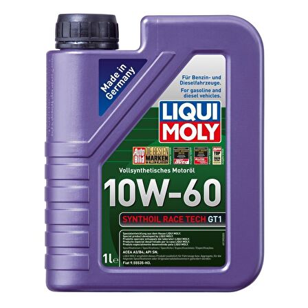 Liqui Moly Synthoil Race Tech GT1 10W-60 Motor Yağı 1 Lt