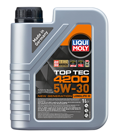 Liqui Moly Top Tec 4200 5W-30 Motor Yağı 1 litre (Üretim Yılı - 2023) 