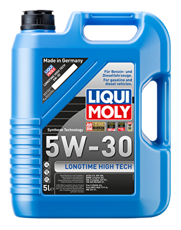 Liqui Moly Longtıme Hıgh Tech 5W-30 Sentetik 5 lt DPF Benzin-Dizel Motor Yağı 