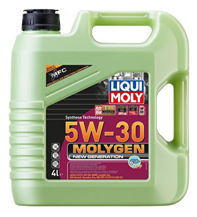 Liqui Moly Molygen New Generation 5W-30 4 Litre Motor Yağı DPF'li LM 21225 (Üretim Yılı - 2023)