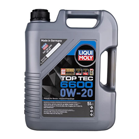 Liqui Moly 0W/20 21411 6600 Top Tec 5Lt  (Dizel & Benzinli)