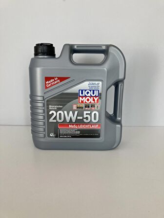 Liqui Moly MoS2 Leichtlauf 20W-50 Motor Yağı 4 Litre (Üretim Yılı - 2024)