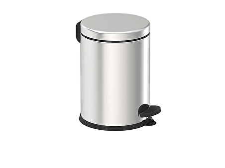 İzmir Fırça Luna 3  lt.  paslanmaz pedallı çöp kovası - yavas kapanır - 4100559561