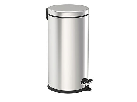 İzmir Fırça Luna 40  lt. paslanmaz pedallı çöp kovası - yavas kapanır - 4100559639