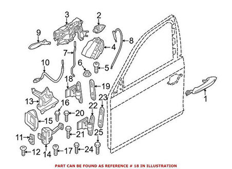 KAPI MENTEŞESİ ÜST SOL F12/F13 41007228155