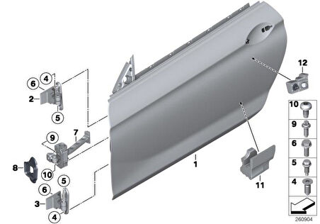 KAPI MENTEŞESİ ÜST SAĞ F12/F13 41007228156