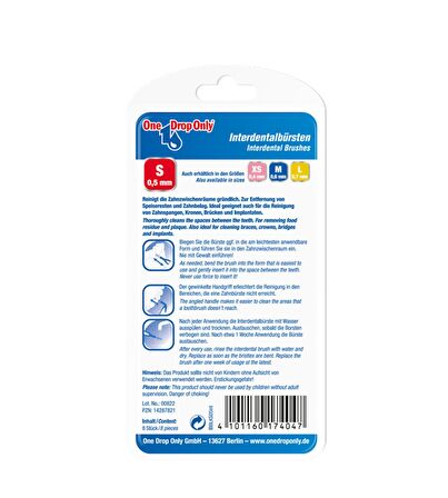 ONE DROP ONLY ARAYÜZ DİŞ FIRÇASI S 0,5 MM 8 Lİ