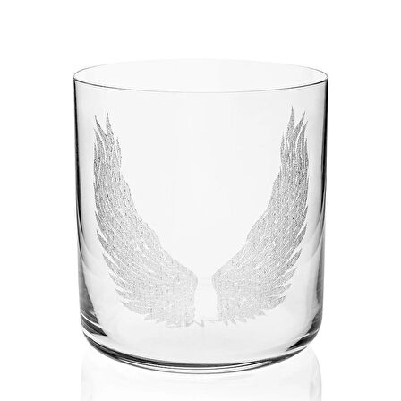 Su/Viski Bardağı Kanat Desen 4’Lü Set