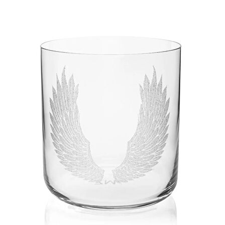 Su/Viski Bardağı Kanat Desen 4’Lü Set