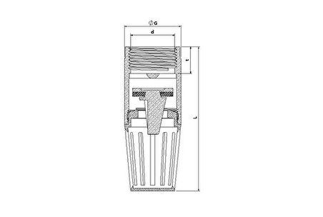 Sarı Dip Klape 3/4'' DN20