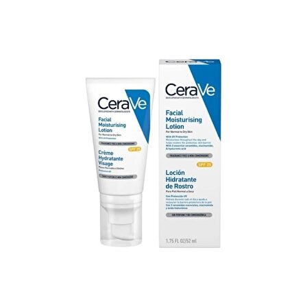 CERAVE YÜZ NEMLENDİRİCİ LOSYON NORMAL VE KURUYA DÖNÜK CİLTLER İÇİN 52 ML