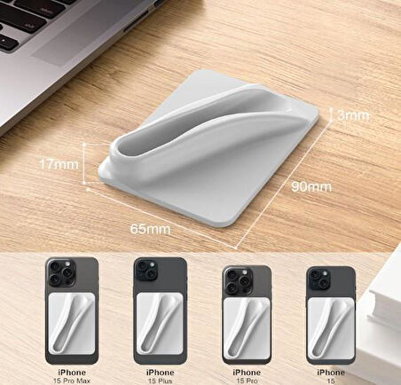 İpeksi Silikon Lipbalm Tutucu Yapışkanlı Telefon Kılıfı Aksesuarı