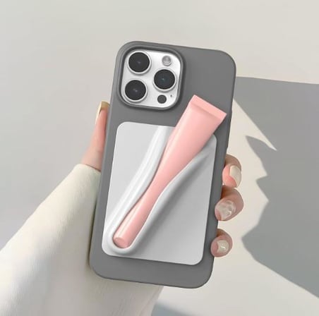 İpeksi Silikon Lipbalm Tutucu Yapışkanlı Telefon Kılıfı Aksesuarı