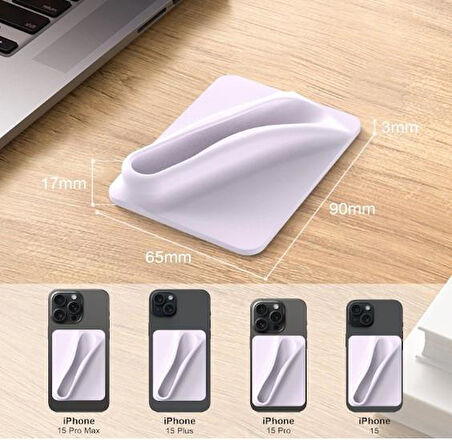 İpeksi Silikon Lipbalm Tutucu Yapışkanlı Telefon Kılıfı Aksesuarı