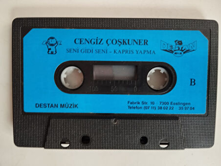 Cengiz Coşkuner – Seni Gidi Seni - 1990  Almanya Basım  Nadir Kaset / Destan -Kapaksız-2.el