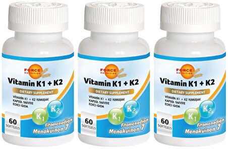 Vitamin K1 Vitamin K2 3x60 Softgel