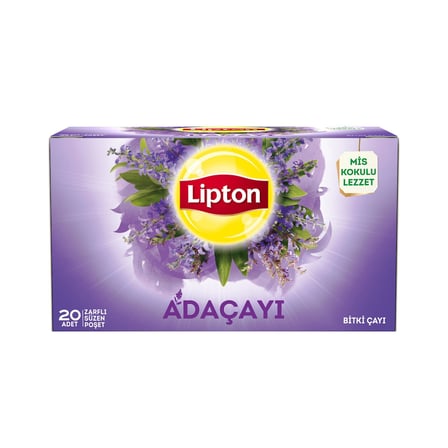 Lipton Bitki Çayı Adaçayı 20'Li Bardak Poşet 30 G - 7 Adet