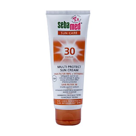 Sebamed Sun Care 30 Faktör Hassas Ciltler İçin Renksiz Güneş Koruyucu Krem 75 ml