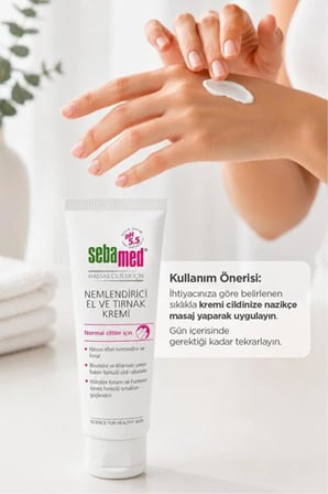 Nemlendirici El ve Tırnak Kremi Kuru ve Çatlayan Eller İçin 75 ml Törpü Hediye