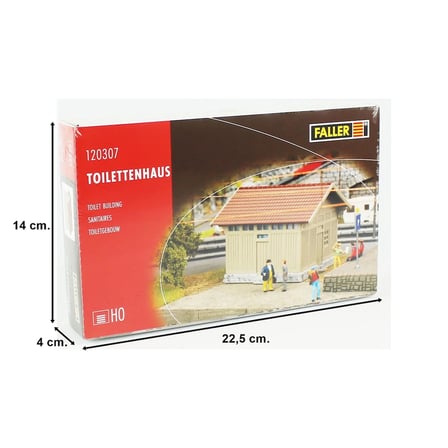 Faller 120307 Umumi Tuvalet Maket Ev 1/87 Ölçek Plastik Model