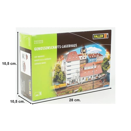 Faller 222223 Coop Aktarma Deposu Maketi 1/160 Ölçek Plastik Model