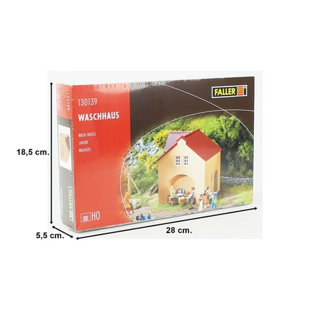 Faller 130139 Çamaşır Yıkama Evi Maketi 1/87 Ölçek Plastik Model