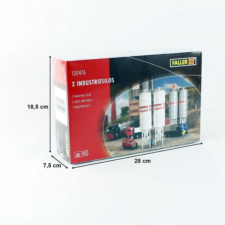 1/87 Endüstriyel Silo ( 2 Adet ) Maketi, Faller 130476