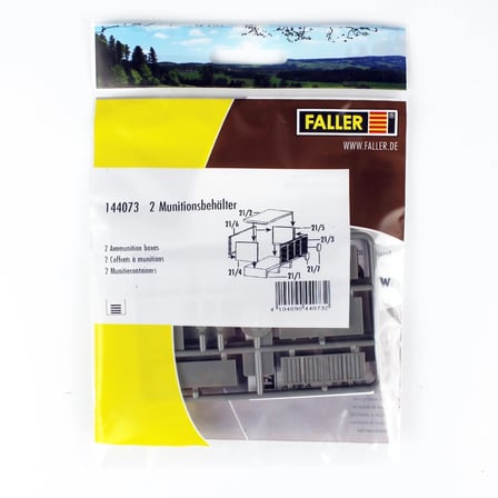 Faller 144073 1/87 Cephane Konteyneri, 2 Adet plastik maketi