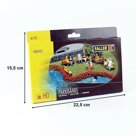 1/87 Park Bankları ( 12 Adet ) Maketi, Faller 180443