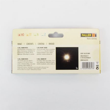Faller 180653 Maket Aksesuarı LED Ampül Günışığı 5 Adet