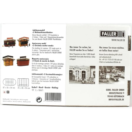 1/87 Noel Alışveriş Stand Maketi, Faller 190092