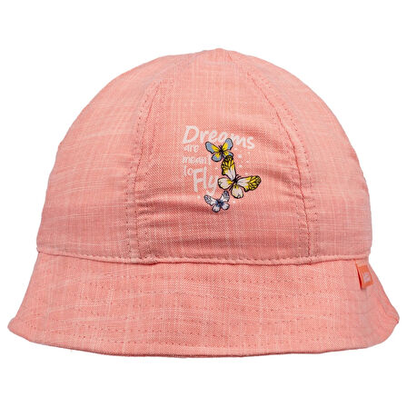 KELEBEK BASKILI KIZ MAKSİ ŞAPKA