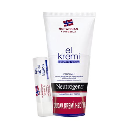 Neutrogena Parfümlü El Kremi Ve Dudak Nemlendirici Hediyeli Set - 5 Adet