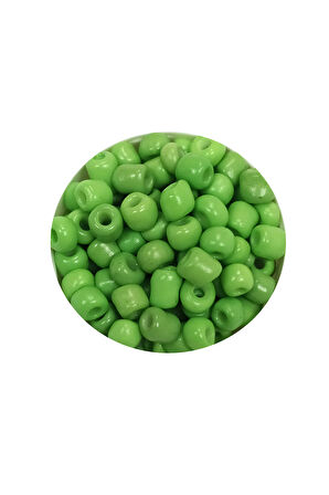 Dökme Cam Kum Boncuk Büyük Boy (6/0) 4 mm - 20 Gram - Yeşil - BNC072