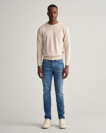 GANT Erkek Mavi Extra Slim Fit Jean Pantolon