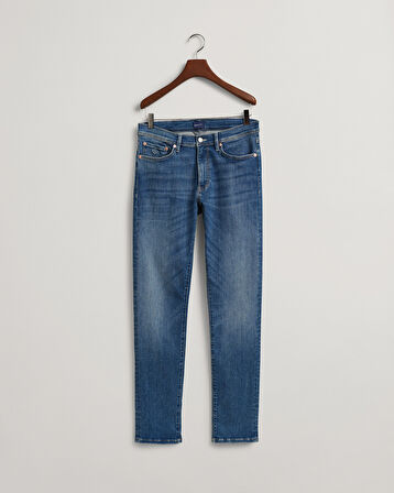GANT Erkek Mavi Extra Slim Fit Jean Pantolon