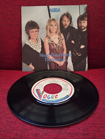 ABBA – Head Over Heels / The Visitors  - 1982  Fransa Basım 45 lik Plak -2.el