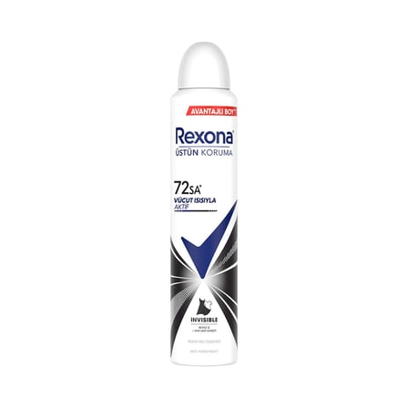 Rexona Kadın Sprey Deodorant Invisible Beyaz İz Sarı Leke Karşıtı 200 ml - 6 Adet