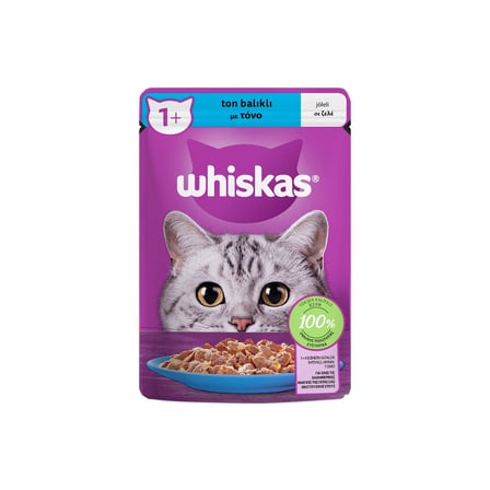 Whiskas Yaş Mama Poşet 85g Ton Balıklı Kedi Maması 3'li Ekonomik Paket - 3 Adet