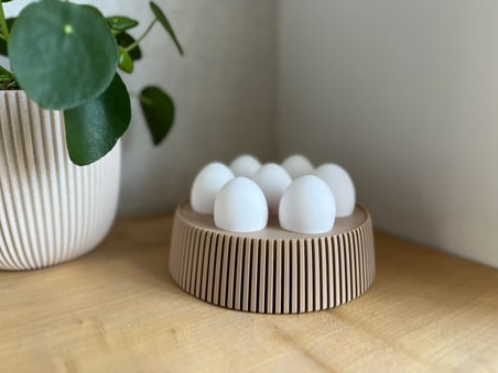 7 Yumurtalık Paskalya Yumurta Standı Dekoratif Kahvaltı Sunum Ürünü