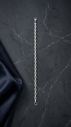 Gümüş Görünümlü Çelik Unisex Bileklik - Günlük Kullanım Tarz Zincir, Spor ve Klasik Takı Aksesuar
