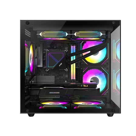 Xaser Kratos X80 Intel Ultra 5 225F 16GB DDR5 Ram 1TB M.2 NVMe SSD 8GB RTX5060Ti Sıvı Soğutmalı Masaüstü Oyuncu Bilgisayarı